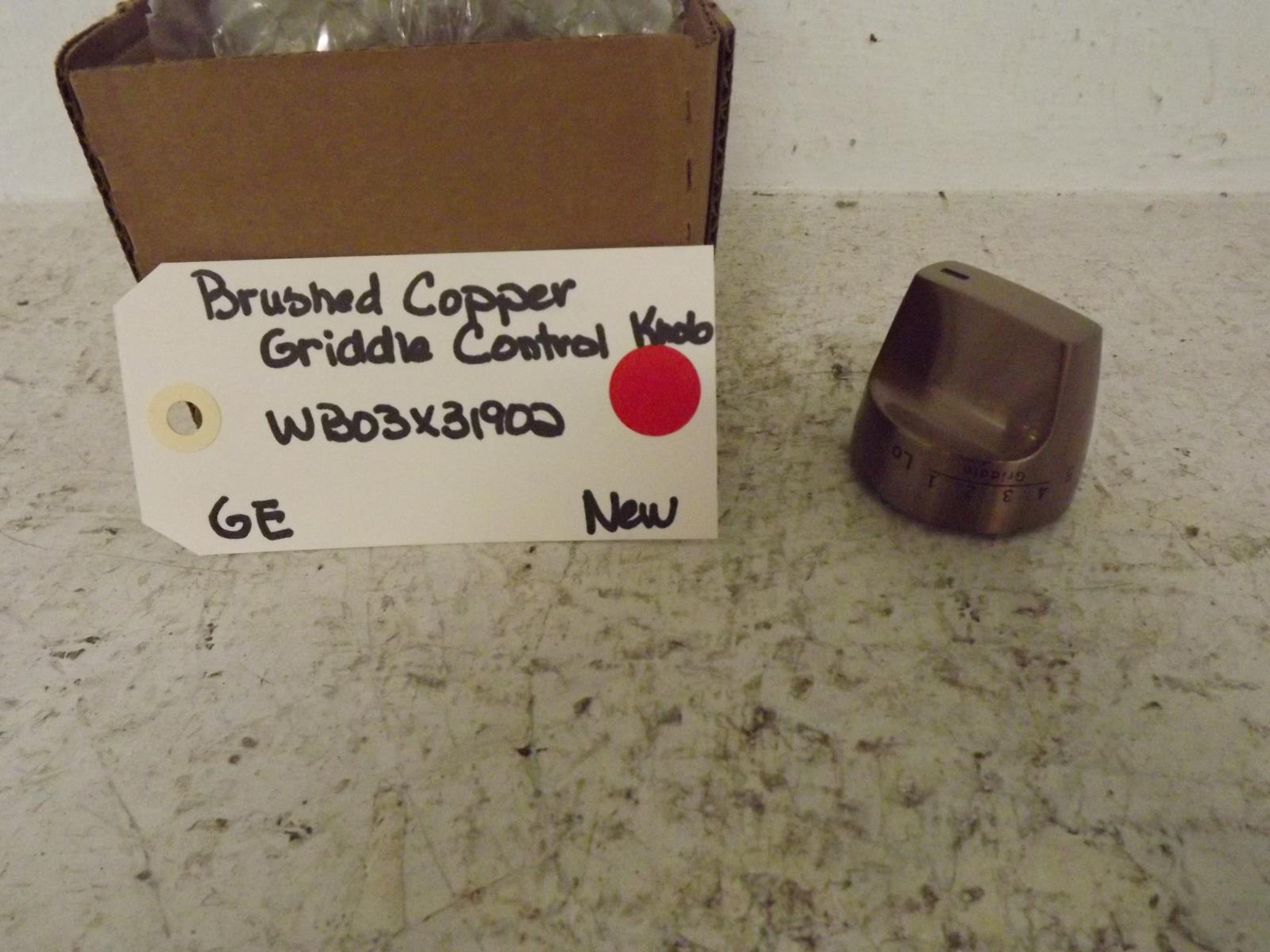 GE Stove WB03X31902 Brushed Copper Griddle Control Knob New GE Stove WB03X31902 Brushed Copper Griddle Control Knob New